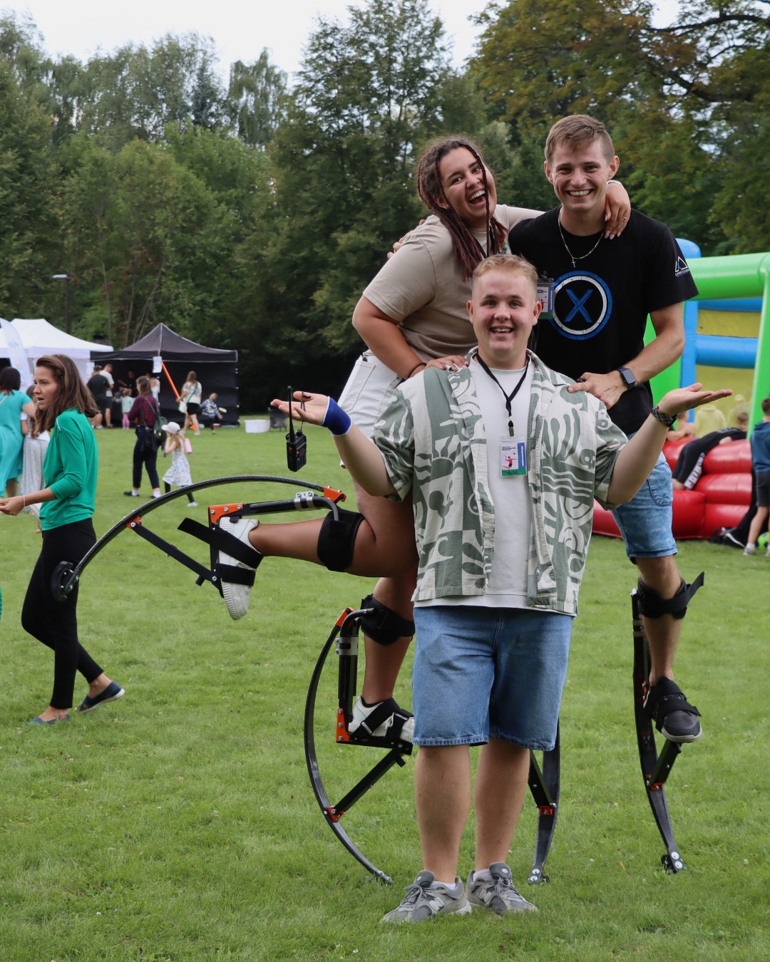 Jakub (center) at the Festival of Non-Traditional Sports, photo source: Face club